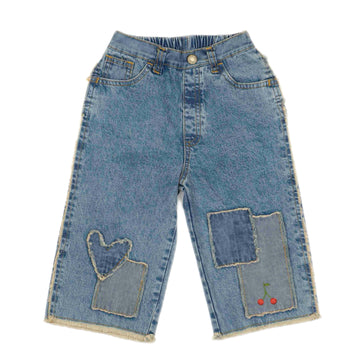 Patchwork Heart Jeans