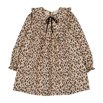 Fine Cord Leopard Dress