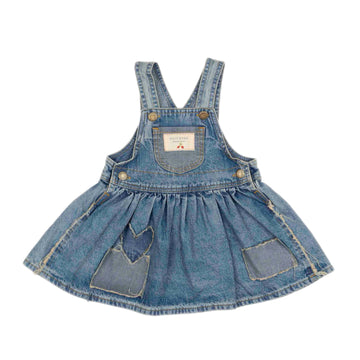 Patchwork Overalls Dress