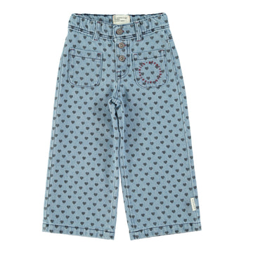 Denim Flare Trousers