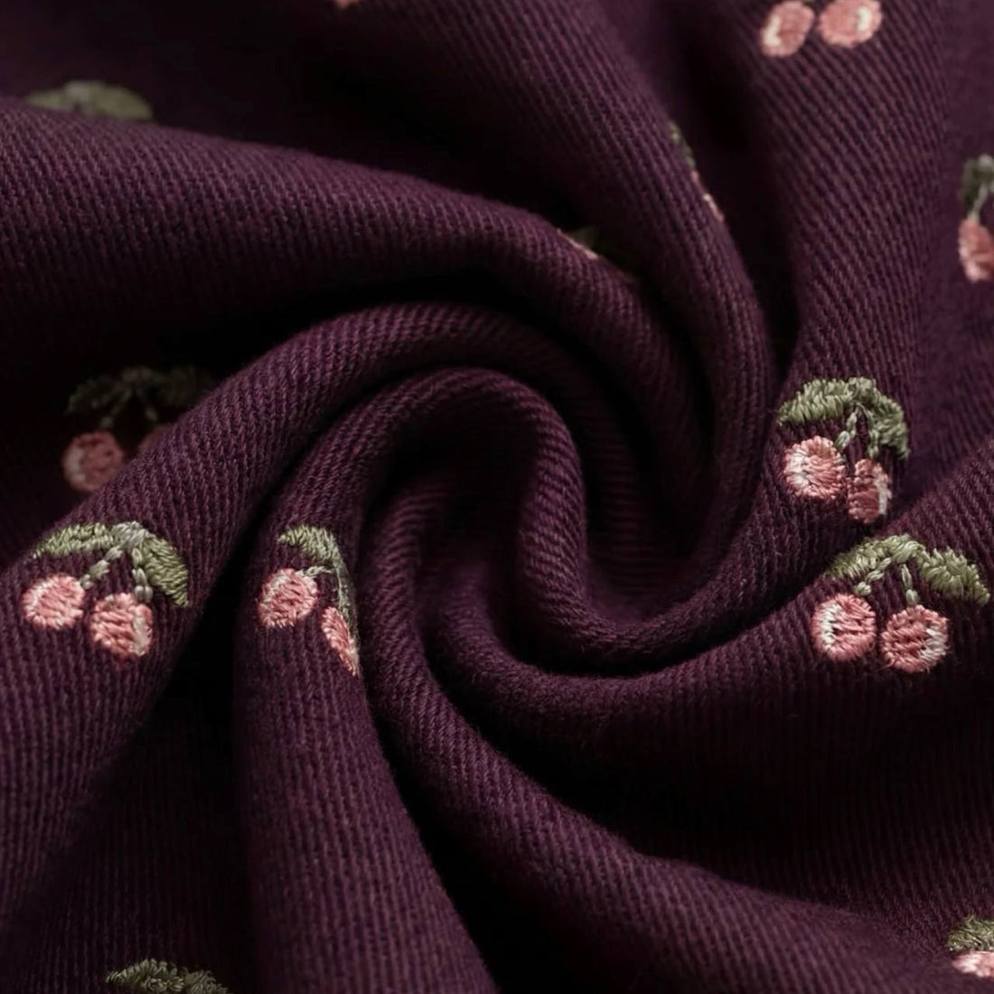 Beatrice Skirt & Maxine Knitted Cardigan Set - Cherry Fig / Blackcurrant