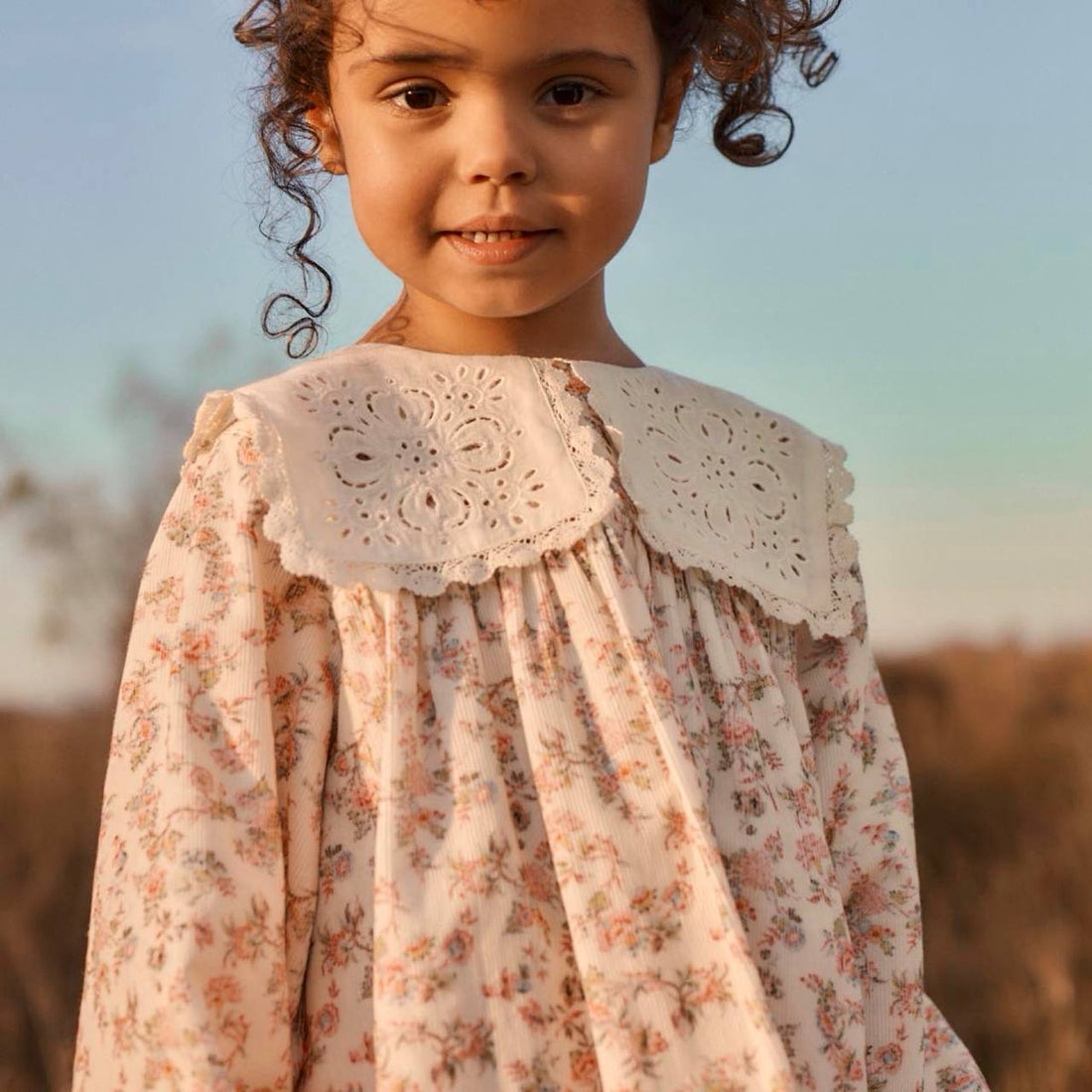 Arinola Dress - Cream Carnation Vale