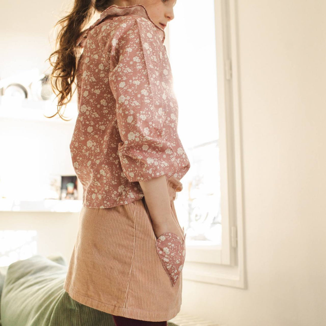 Tunic Angele & Skirt Teacher Set - Pink