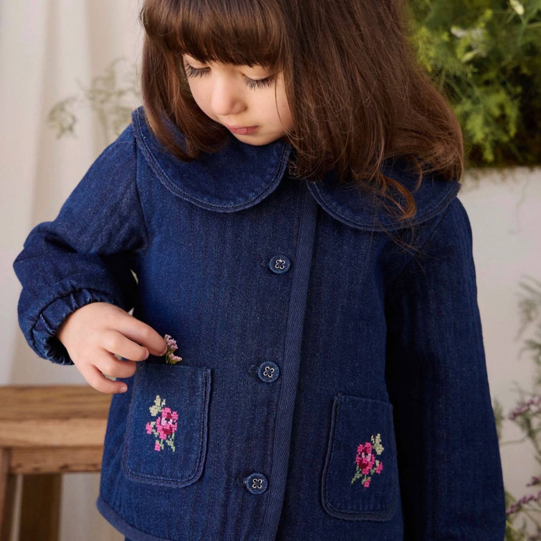 Gracen Jacket - Deep Sea Denim Orchid Rose