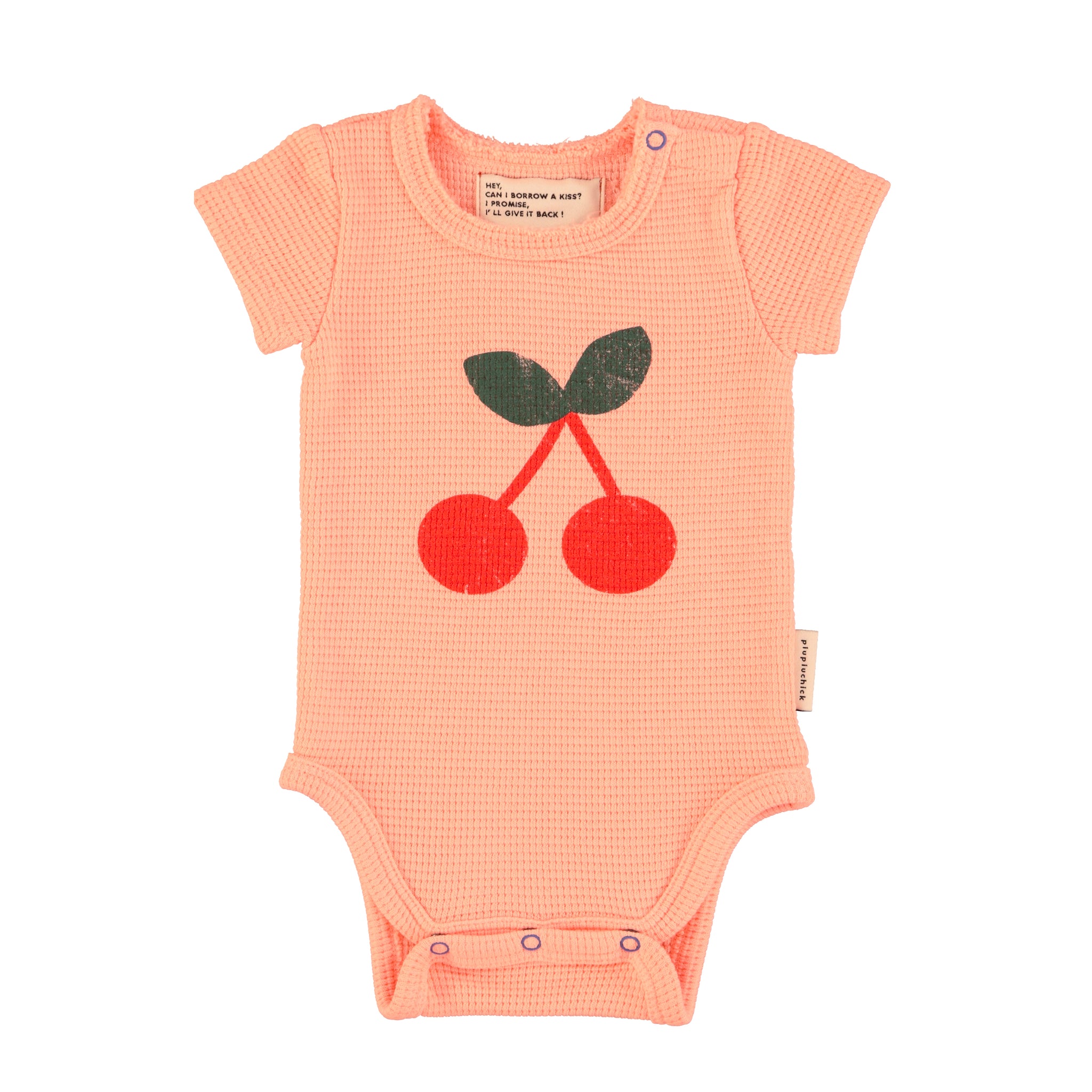 Short Sleeve Onesie in Cherry Print