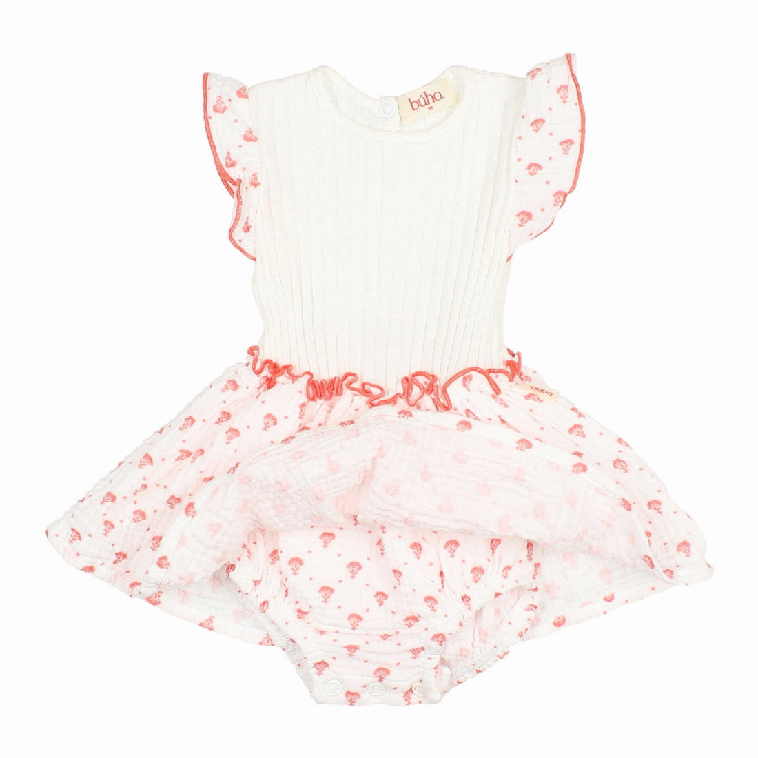 Bali Combi Dress in Coral