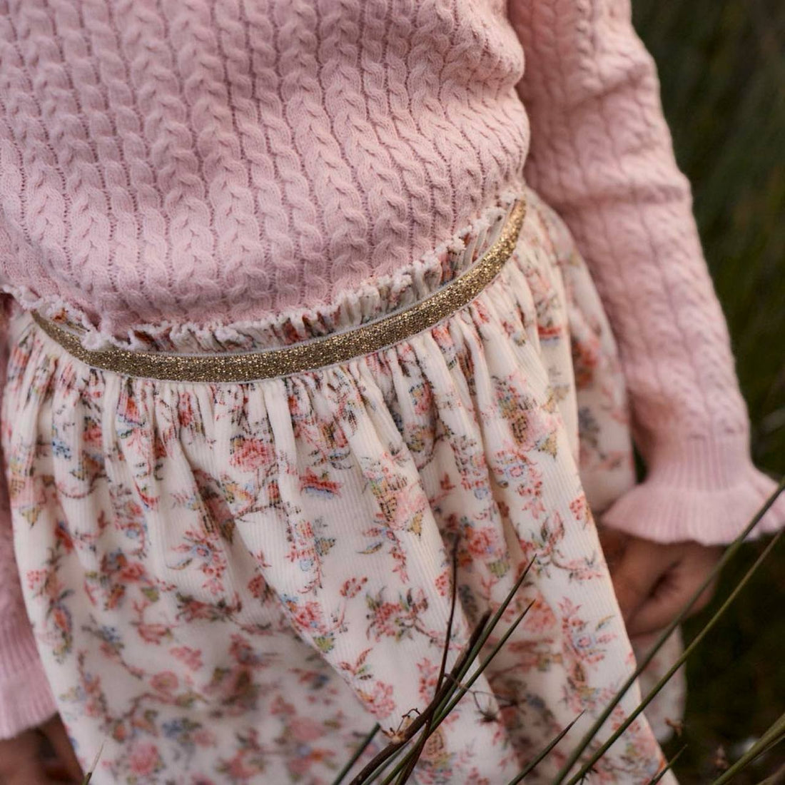 Cephee Skirt - Cream Carnation Vale