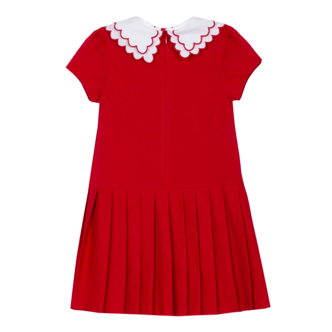 Red Pleated Dress