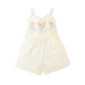 Jill Playsuit with Embroidered Bib