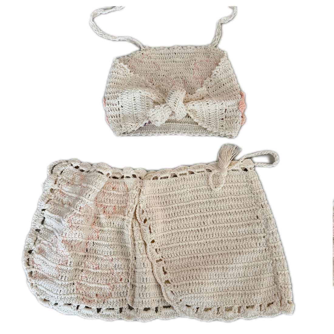 Crochet Wrap Skirt Set