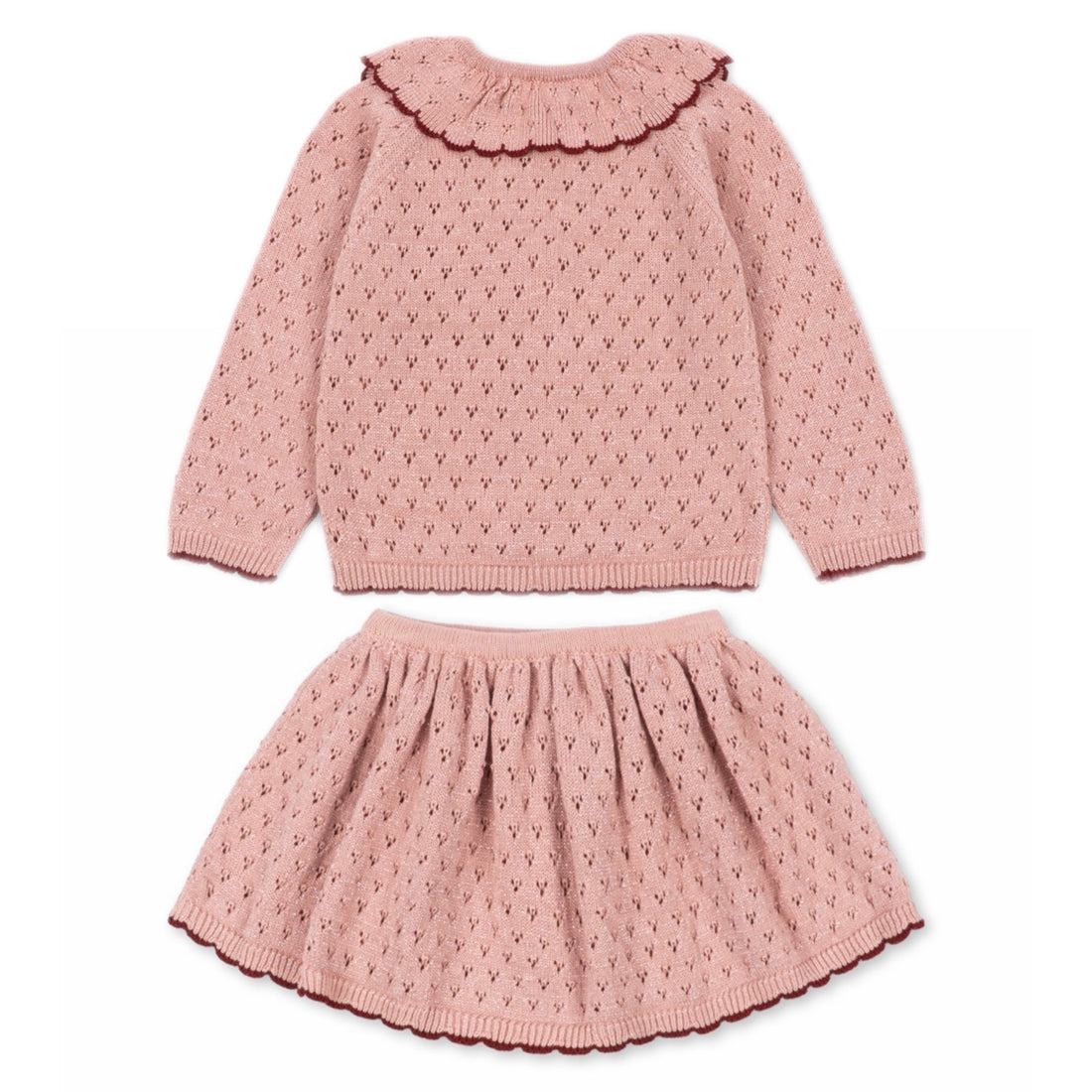 Holiday Cardigan & Skirt Set