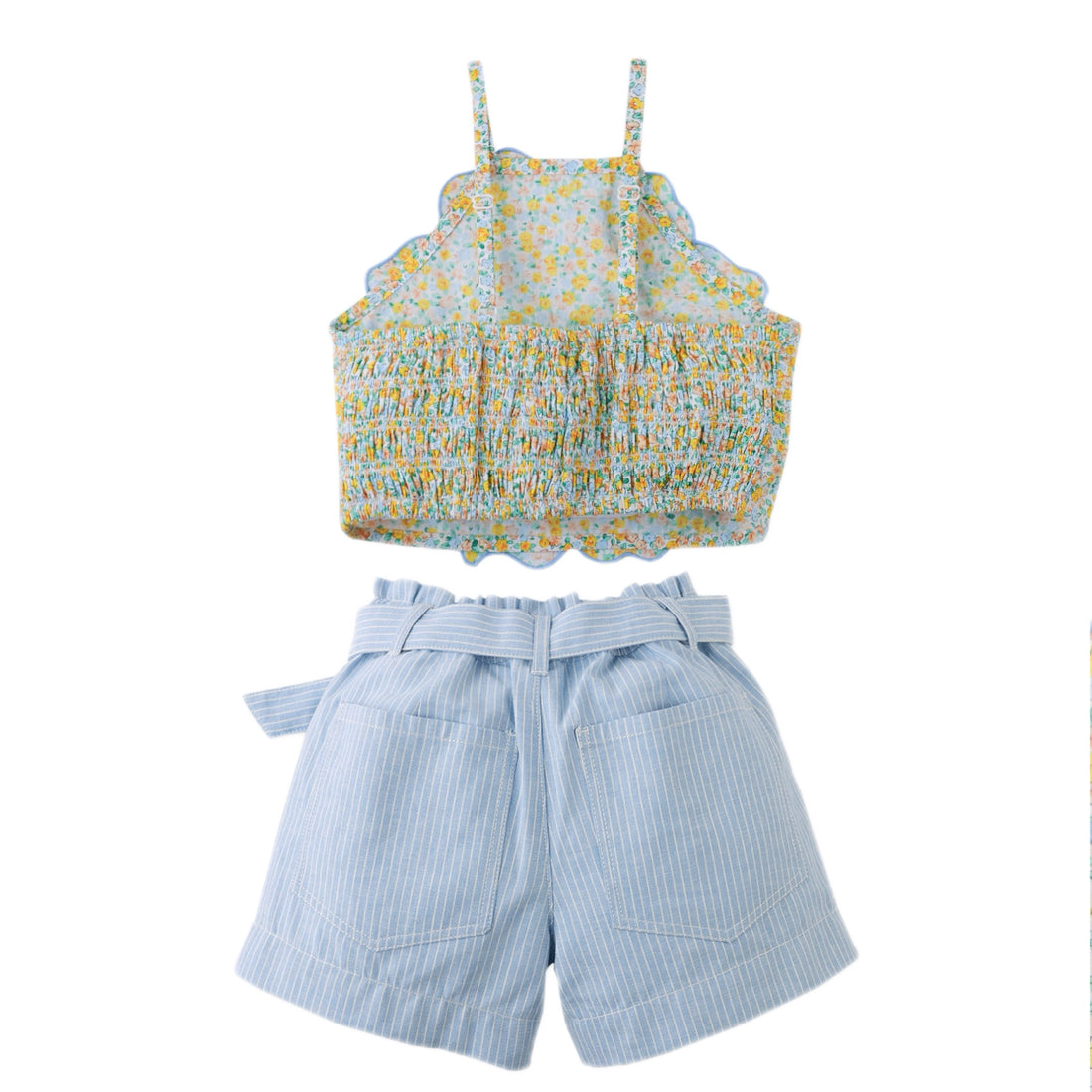 Eloise Floral Halter Top and Striped Shorts