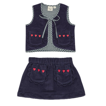 Billie Vest and Skirt Set