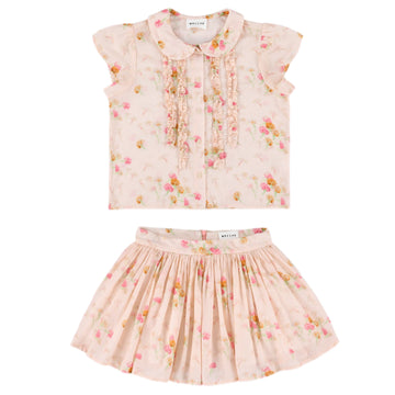 Chrissy Skirt Set in Blush