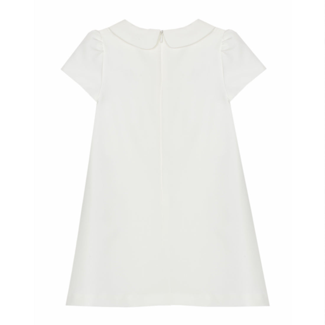 3D Flower White Shift Dress