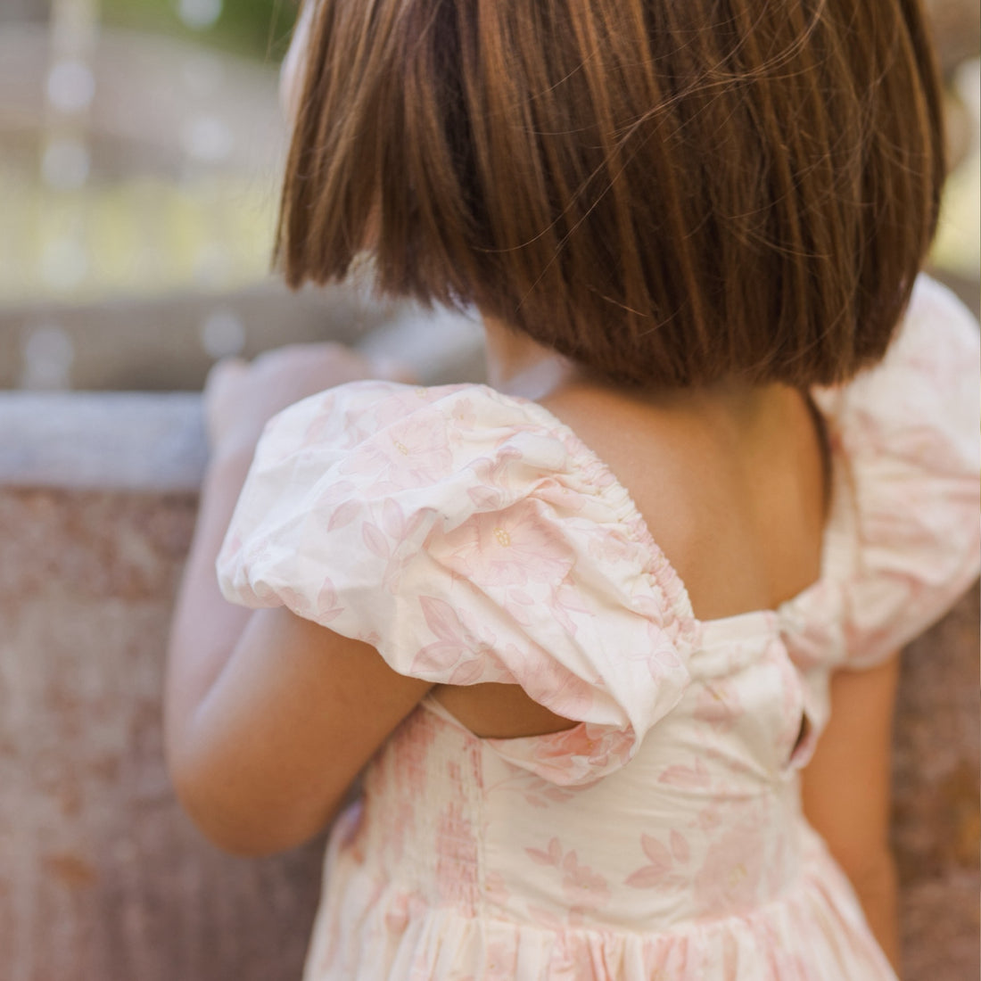 Hazel Dress in Blush English Rose