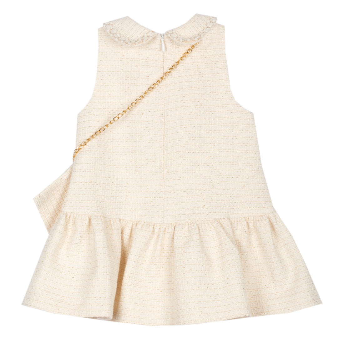 Ivory Tweed Pocketbook Dress