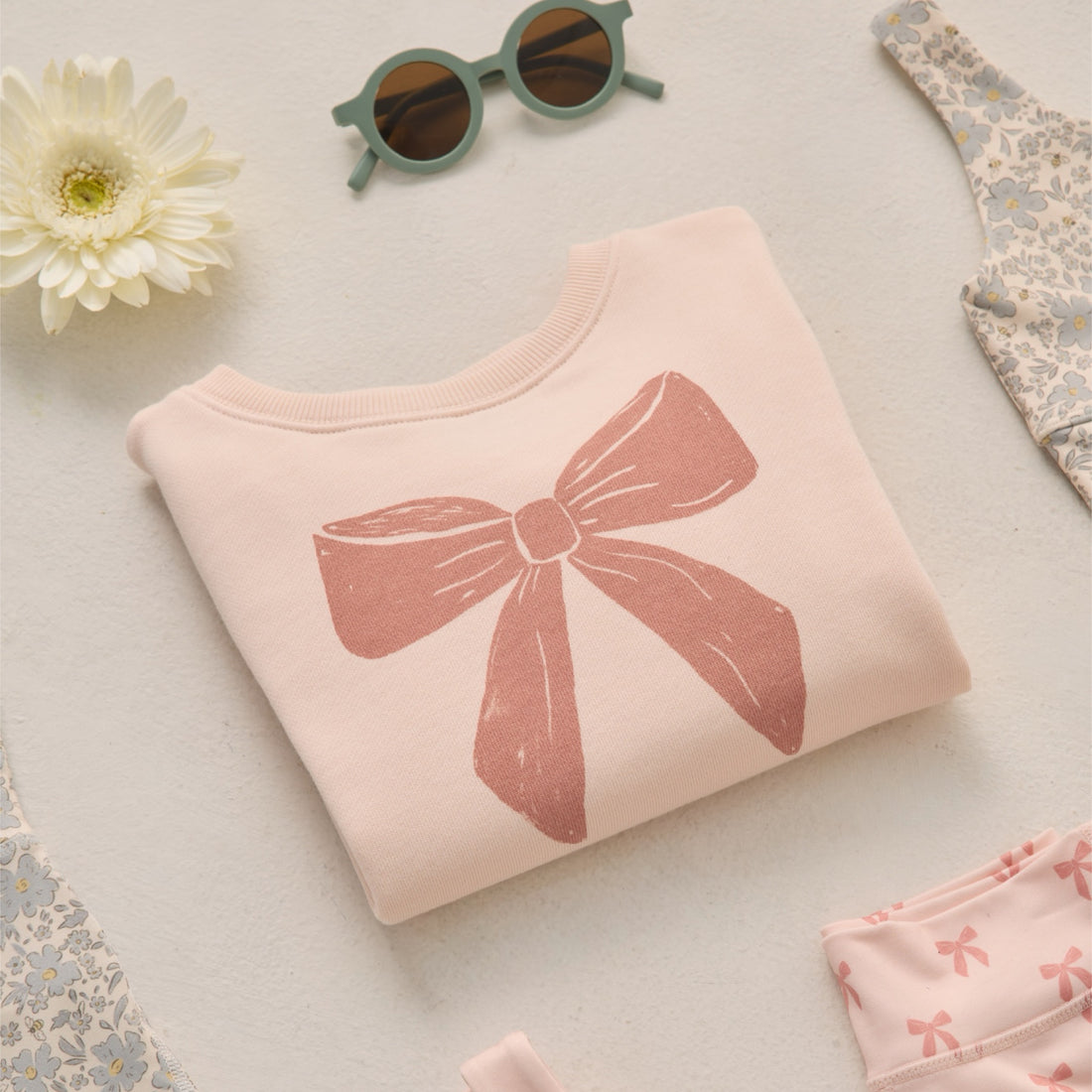 Racer Sweatshirt Bow