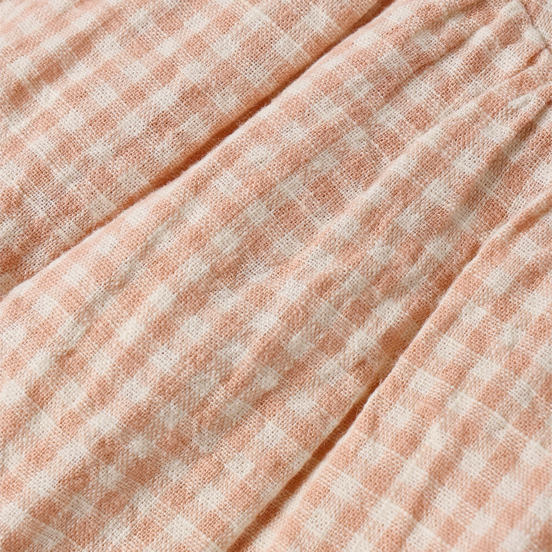 Ruffled Swing Dress Petal Gingham