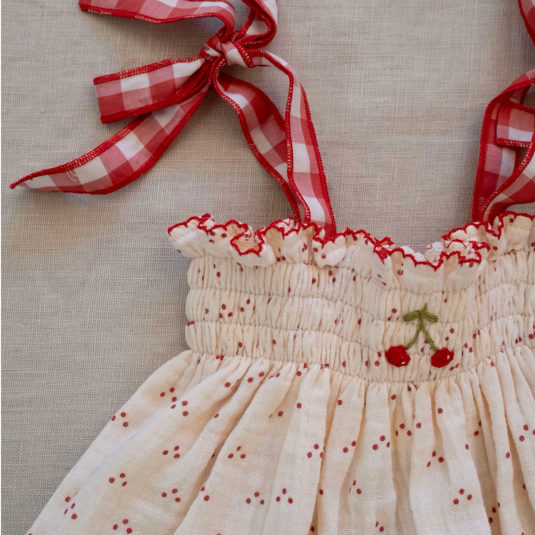 Embroidered Smock Set