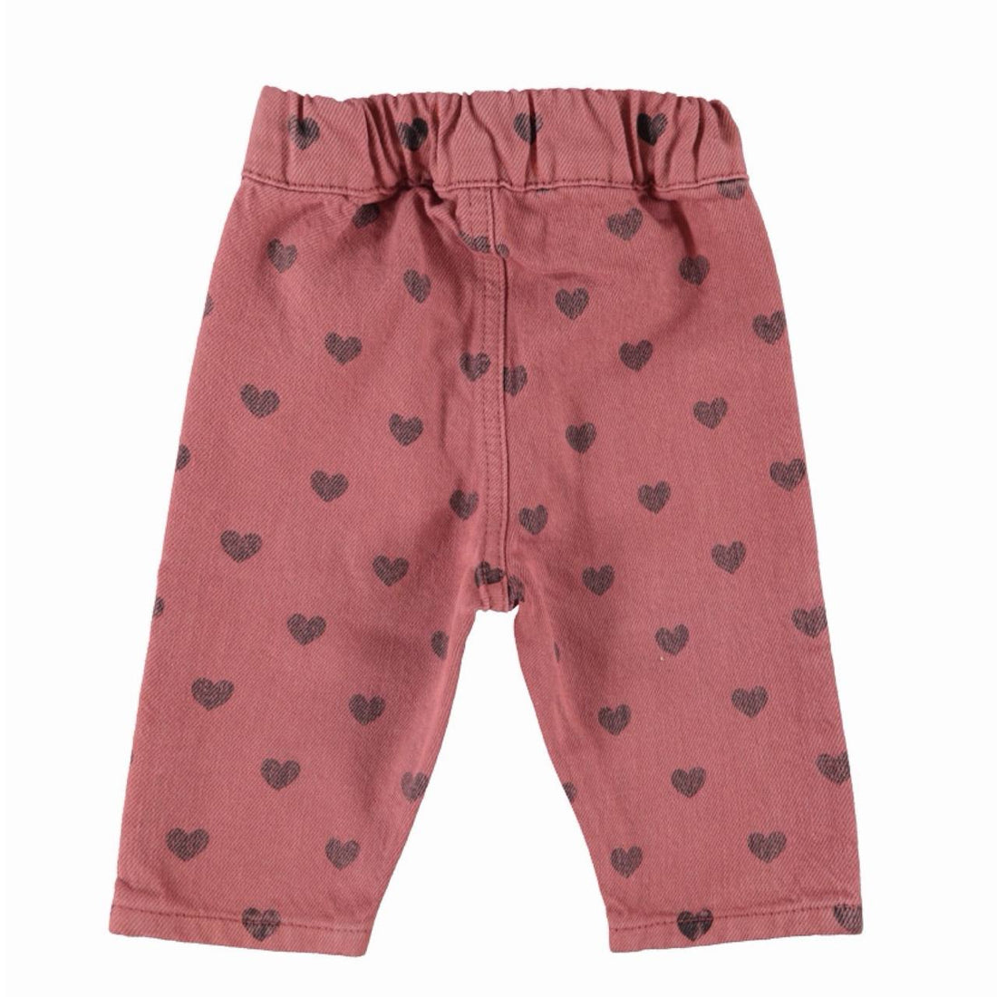 Baby Trousers - Pink w/ Black Hearts