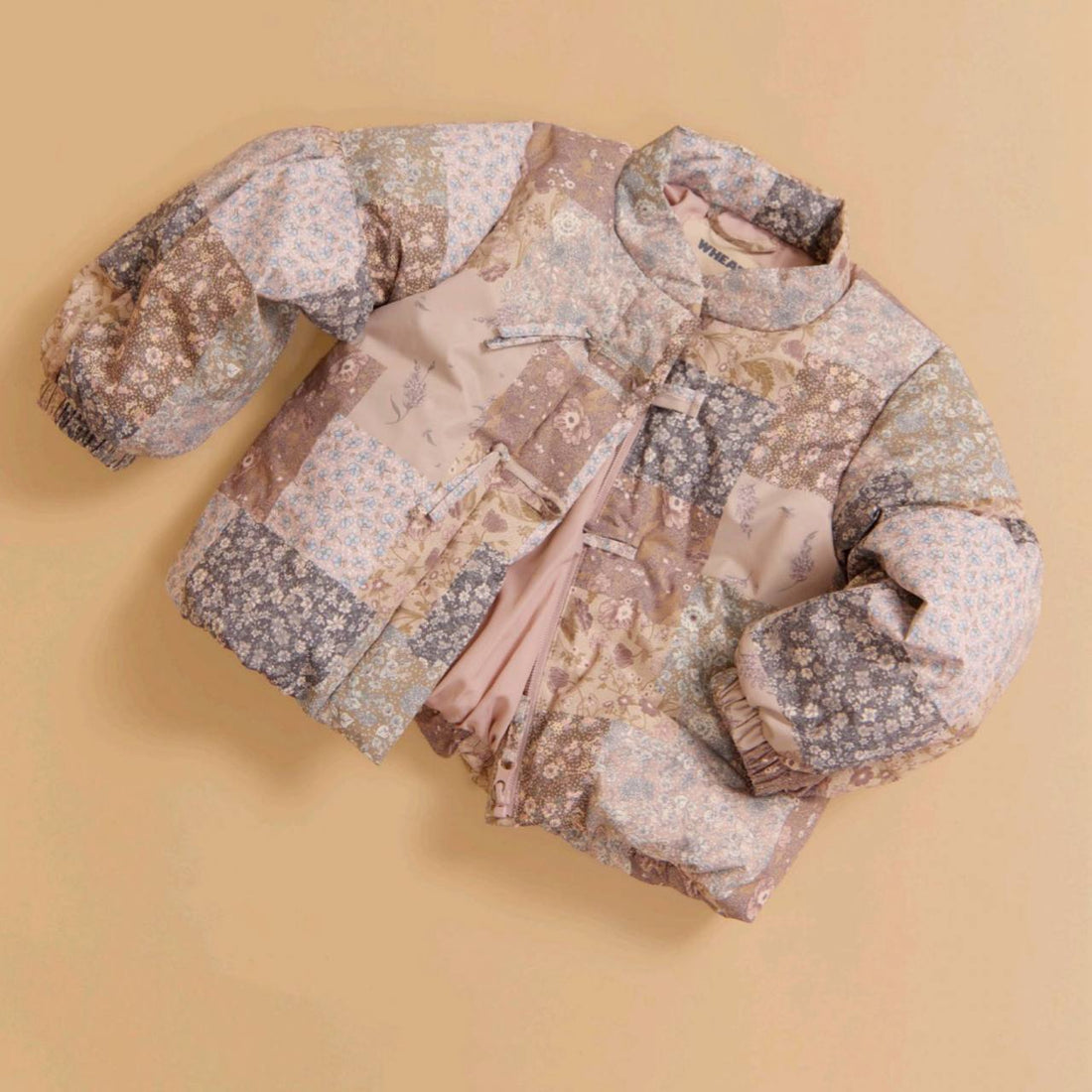 Puffer Jacket Zallie - Patchwork Flowers
