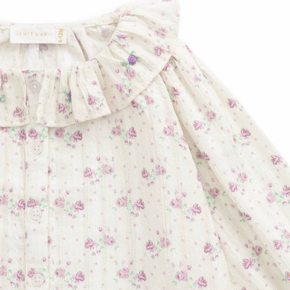 Organic Cotton Beatrice Top & Frill Bloomer Set - Molly Lilac