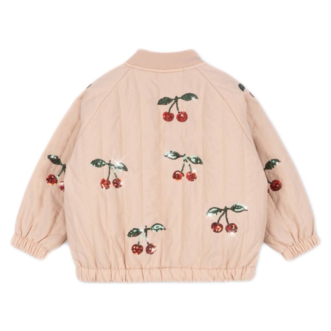 Juno Sequin Bomber Jacket - Cameo Rose