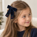 Konges Sloejd 2 Pack Juliette Bow Hair Clip in Navy